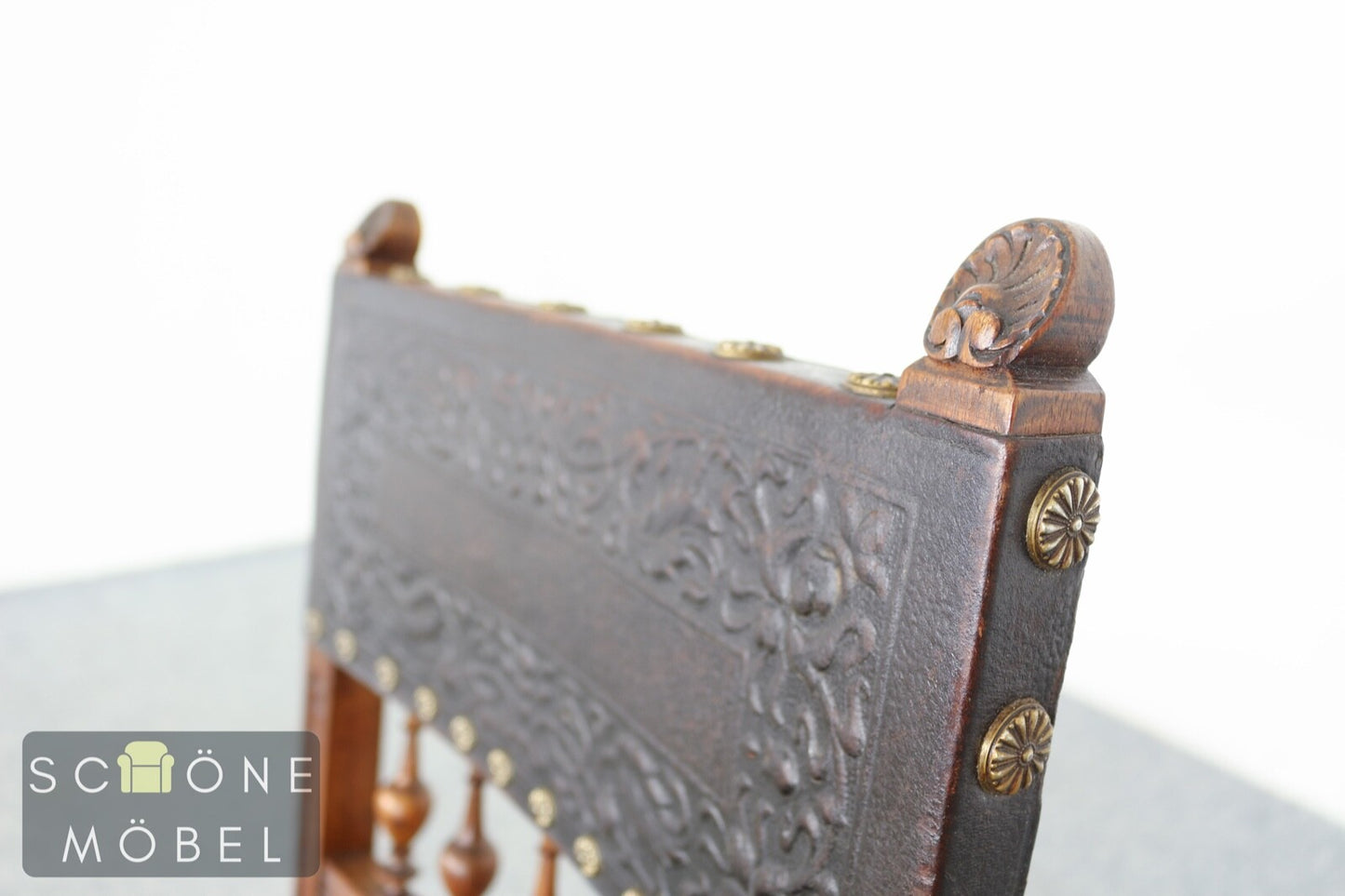 Gründerzeit Stühle Antik Stil Leder Stuhl Chair Essstuhl Vintage Esszimmerstuhl