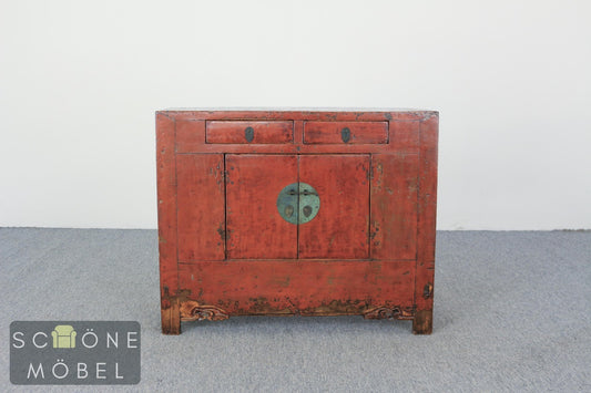 Asiatisch Antike China Kommode Kolonial Stil Patina Sideboard Sammlerstücke