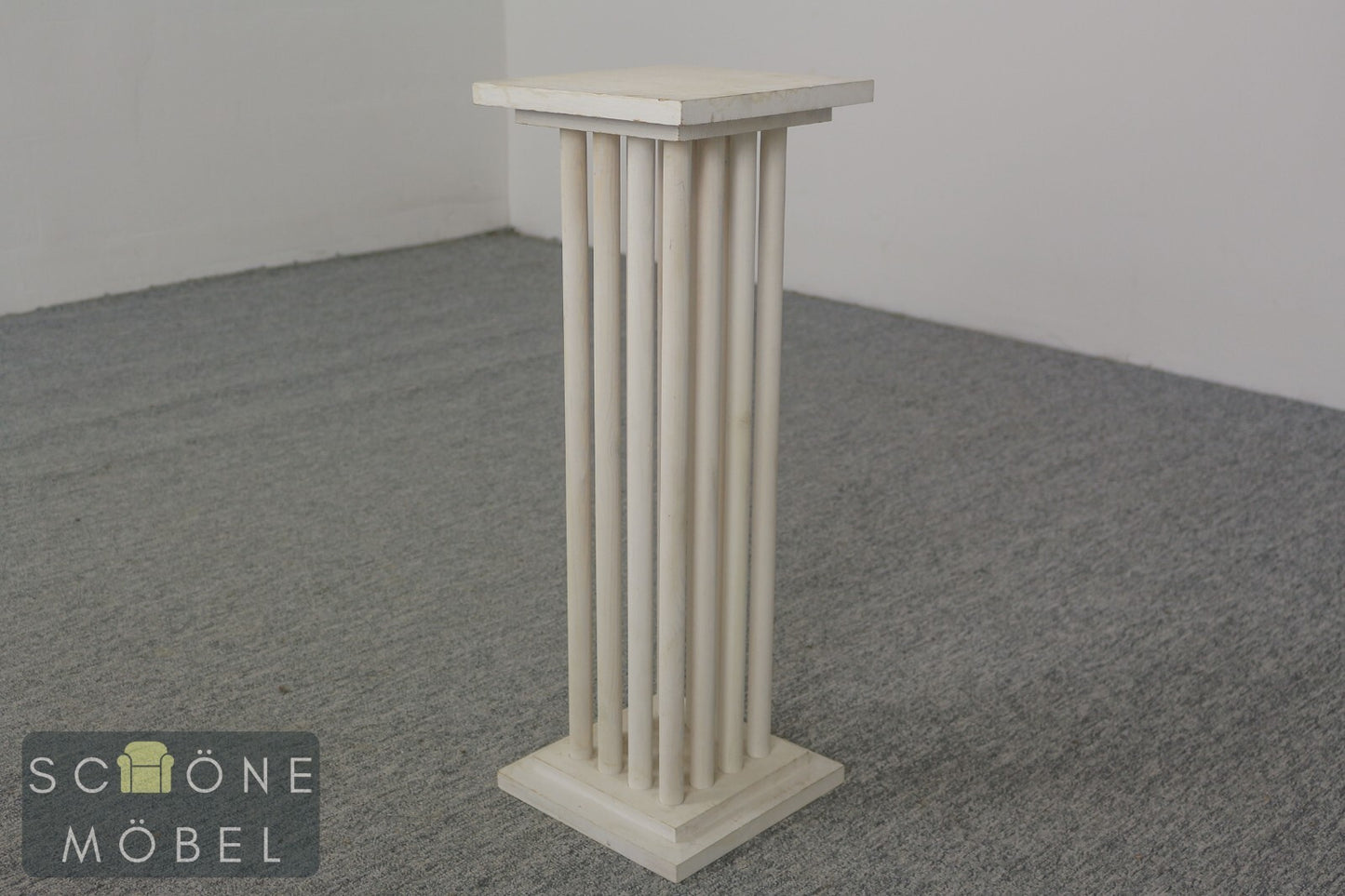 2er Set Blumensäule Pflanzenständer Tisch Vintage Blumenständer Beistelltisch