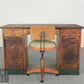 Antik Stil Gründerzeit Schreibtisch Vintage Sekretär Rolladenschrank Tisch