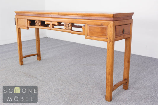 Asiatischer Konsolentisch Massivholz Sideboard China Tisch Vintage