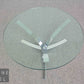 Runder Glascouchtisch mit Chrom im Roger Sprunger Stil Moderner Coffee Table