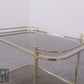 Servierwagen Barwagen Messing Rauchglas Vintage Hollywood Regency