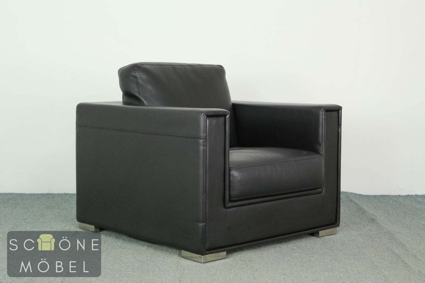 Rivolta Forrest Designer Ledersessel Echtleder Sessel Leder Armchair Made Italy