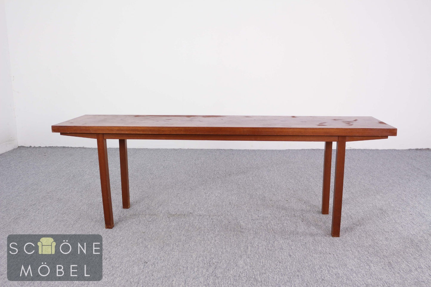 Massiver Couchtisch Sofatisch Holztisch Vintage Mid Century Teak Stil