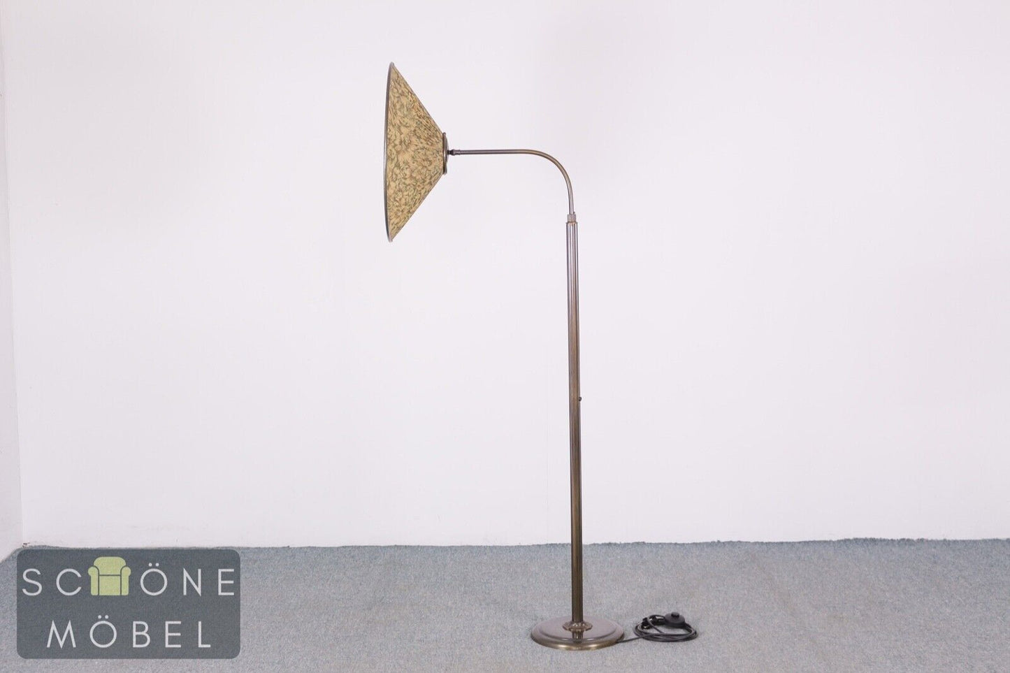 Schöne Antik Stil Stehlampe Lampenschirm Lampe E27 Fassung Schalter Messing
