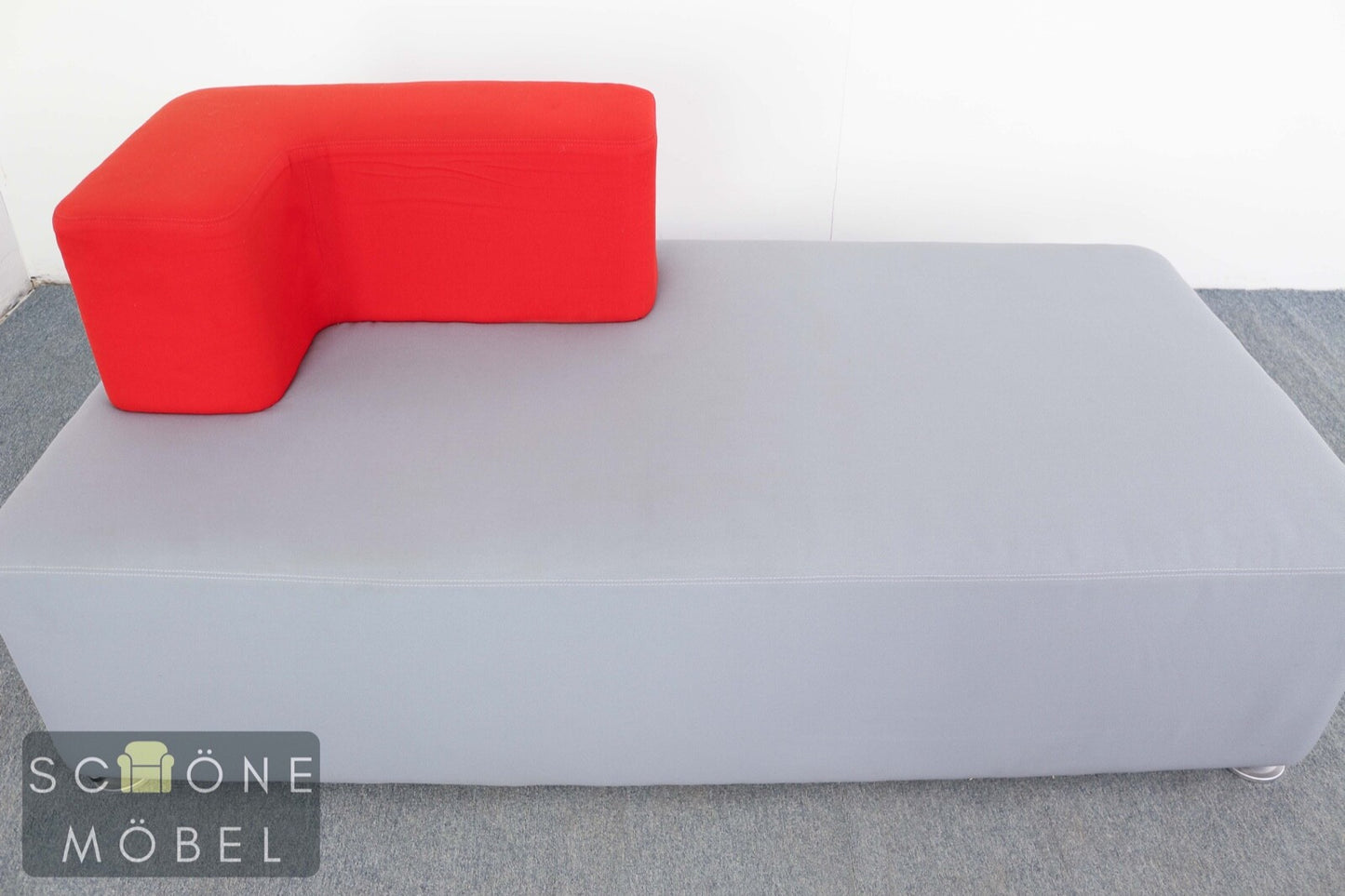 Modernes Steelcase Designer Sofa 3 Sitzer 3er Büro Couch Made in France