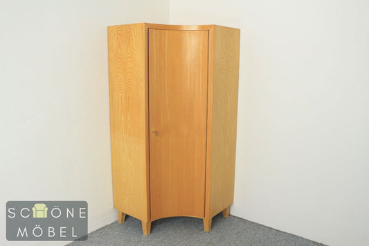 Vintage Eckkleiderschrank Mid-Century Holz Massiv Retro Design von Musterring