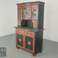Schöner Antiker Küchenschrank Jugendstil Buffet  Landhaus Massivholz Bleiglas