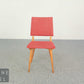 String Designe Mid-Century Esszimmerstuhl – Holzgestell, Stoffpolster, 50er/60er