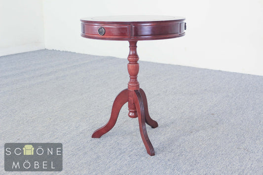 Eleganter Runder Regency Stil Beistelltisch im Biedermeier Stil Ablagetisch