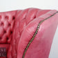 Chesterfield Ohrensessel Ledersessel Echtleder Sessel 1er Leder Armchair English