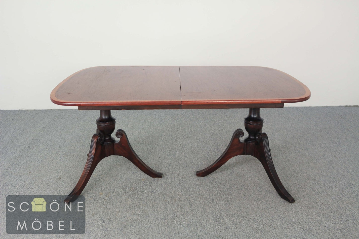 Eleganter ausziehbarer Vintage Esstisch - ausziehbar Table Regency Stil Holz