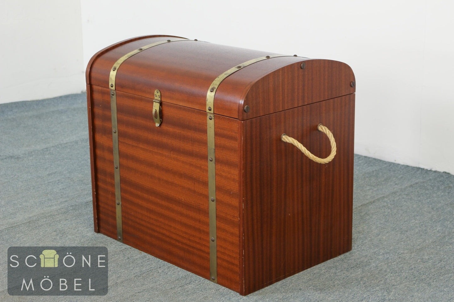 Hübsche Antik Stil Wäschetruhe Truhe Retro Wäschekorb Vintage Korb