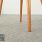 String Designe Mid-Century Esszimmerstuhl – Holzgestell, Stoffpolster, 50er/60er