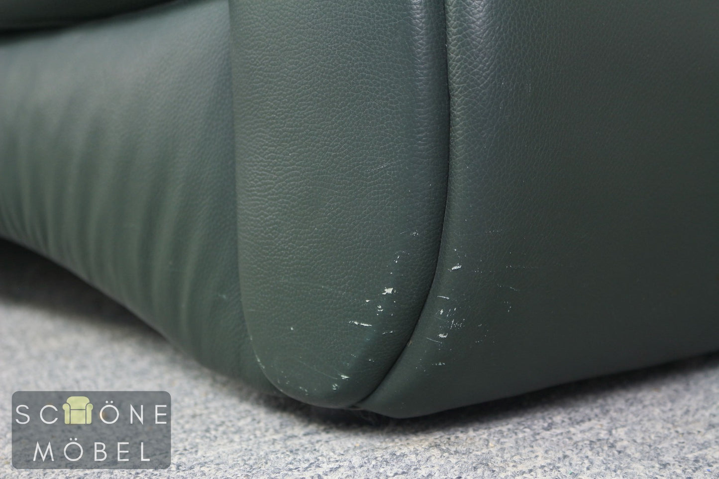 Bequeme Elastoform Leder 2er Sofa Echtleder Couch Couchgarnitur 2 Sitzer