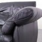 Designer Ledersofa Schwarz Zweisitzer Lounge Sofa im De-Sede Stil
