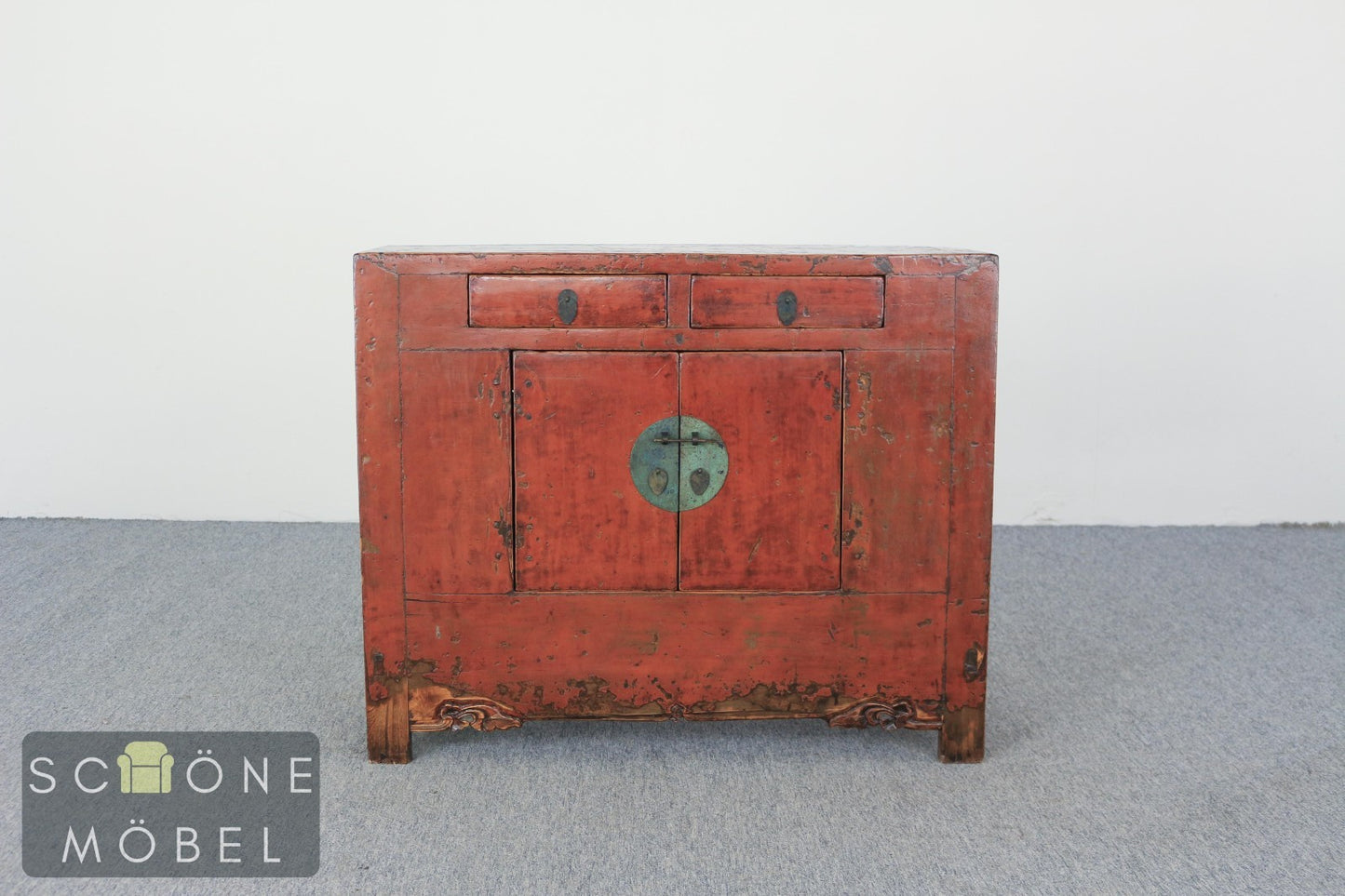Asiatisch Antike China Kommode Kolonial Stil Patina Sideboard Sammlerstücke
