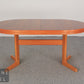 70er Jahre Mid Century Esstisch - ausziehbar oval Table Beistelltisch Holz