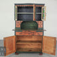 Schöner Antiker Küchenschrank Jugendstil Buffet  Landhaus Massivholz Bleiglas