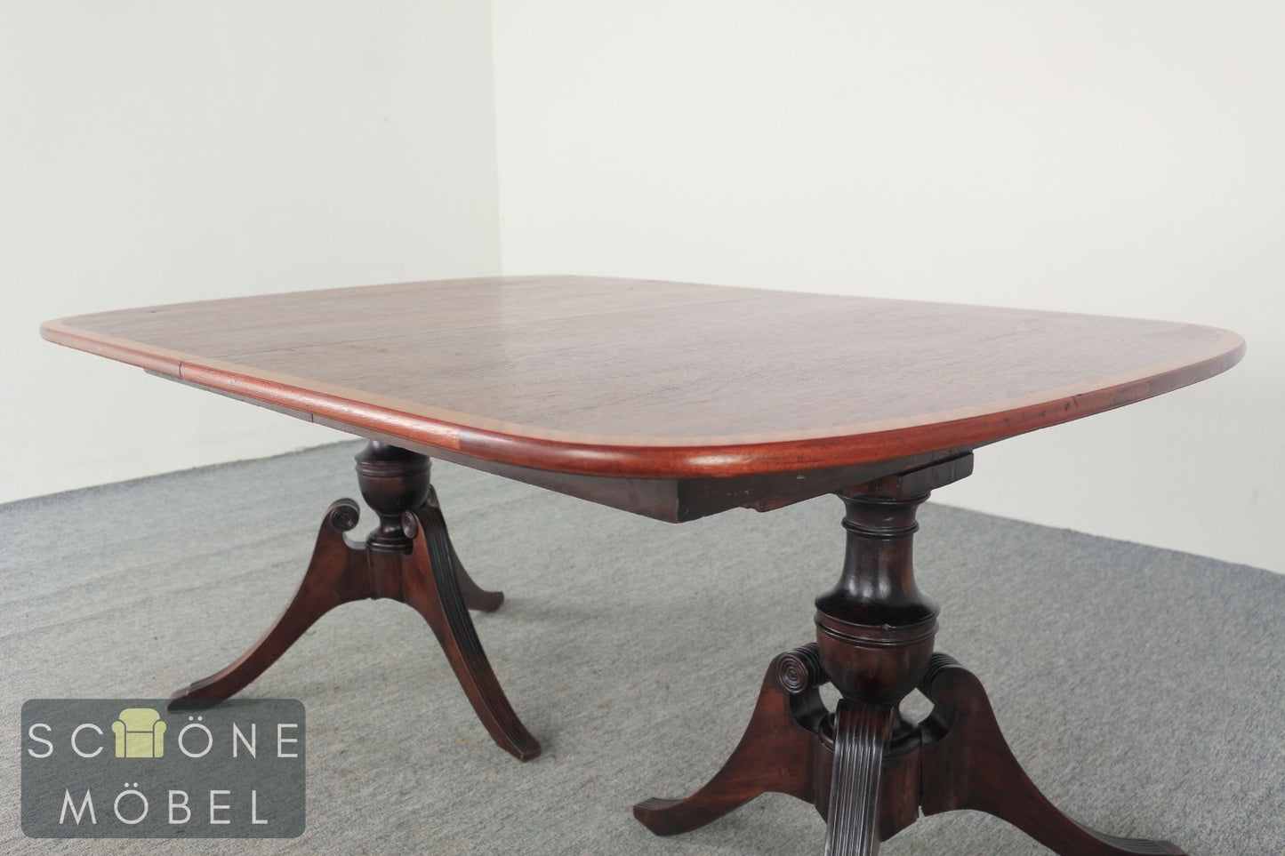 Eleganter ausziehbarer Vintage Esstisch - ausziehbar Table Regency Stil Holz