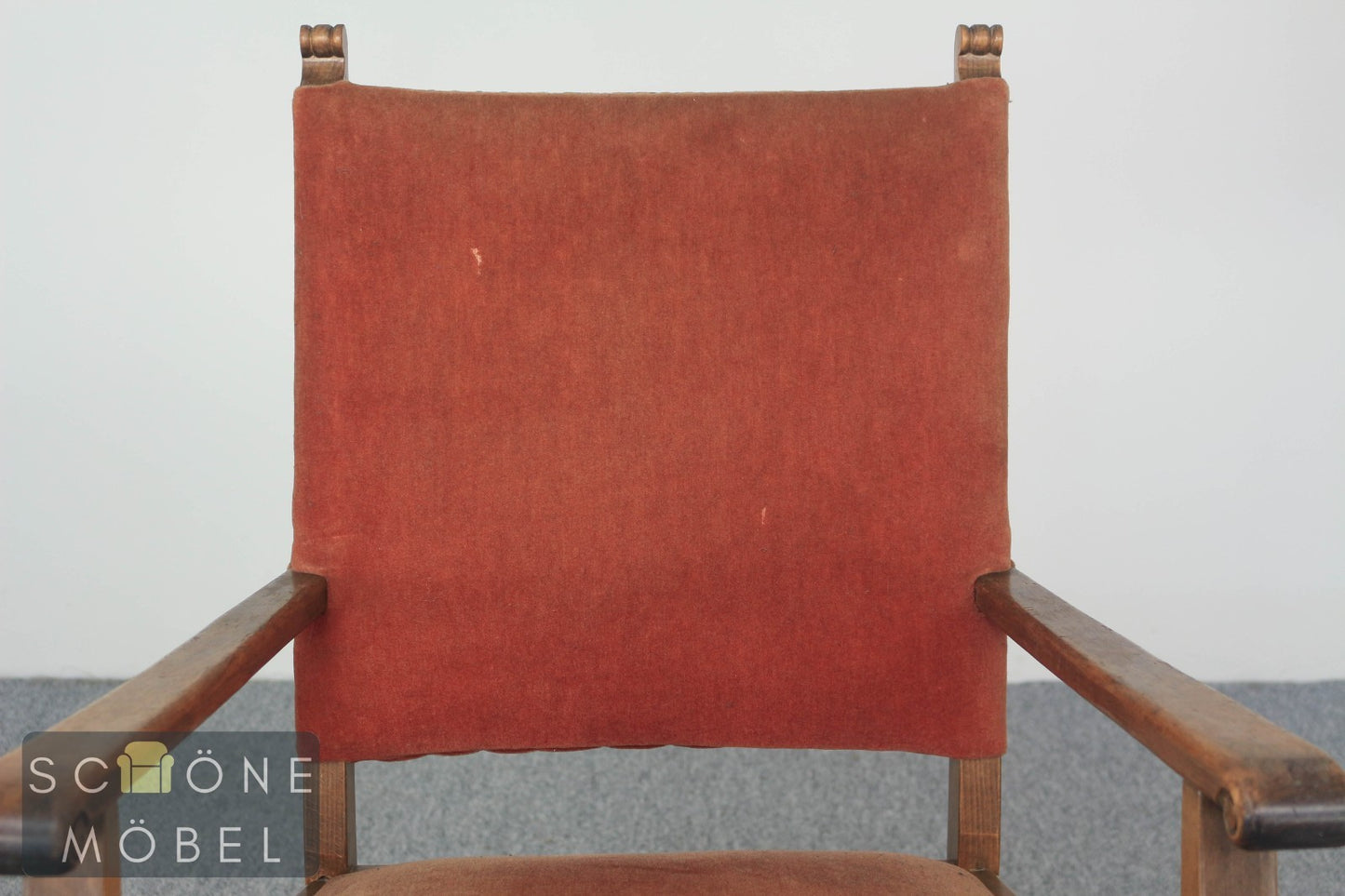 Antik Stil Armlehnstuhl Vintage Stuhl Klassischer Stil Holz Chair Akzentstuhl