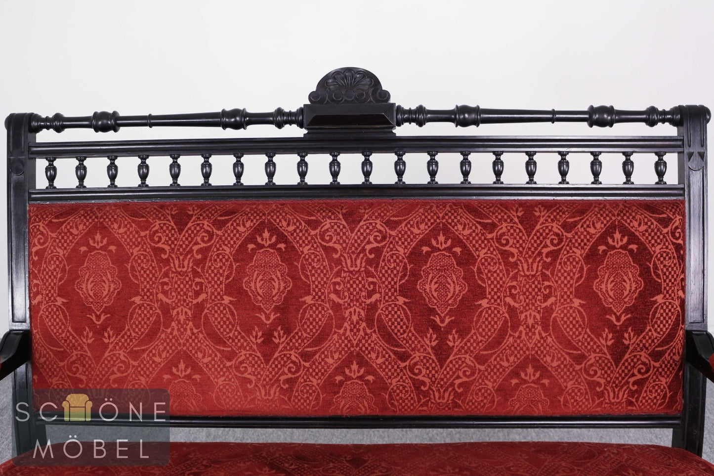 Antikes Sofa Gründerzeit Sitzbank Polstersofa Chaiselongue Samt Historismus