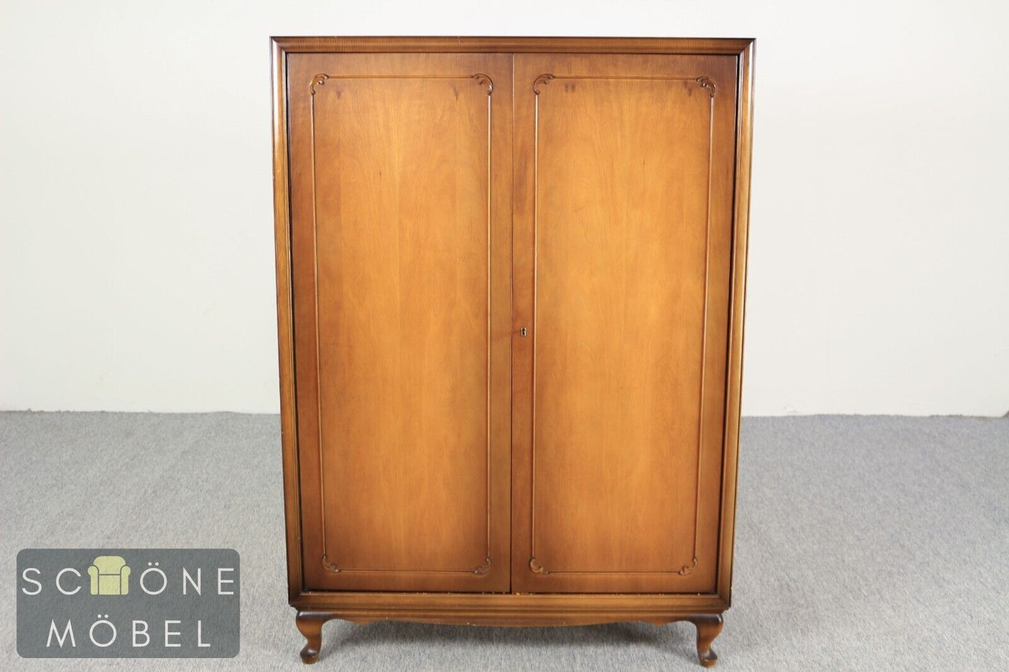 Chippendale Stil Kleiderschrank Wäscheschrank Kommode Schrank Made in Germany