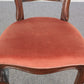 Eleganter Polsterstuhl Mahagoni Stoffbezug – klassischer Vintage Esszimmerstuhl