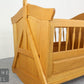 Schönes Babybett Babywiege Schaukelbett Eiche Bett Kinderbett Stange für Mobile