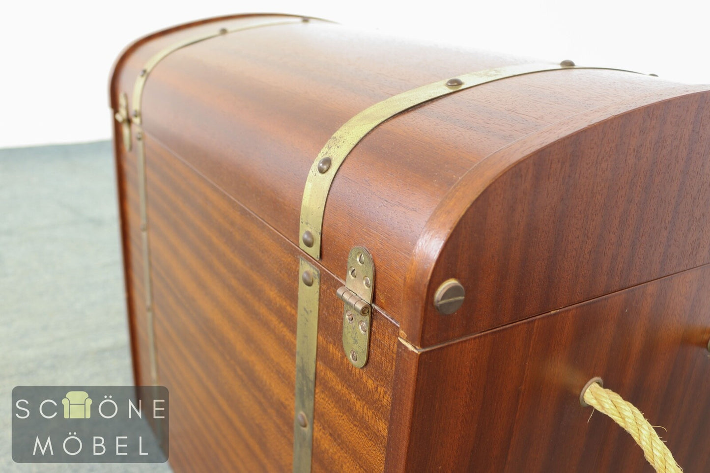 Hübsche Antik Stil Wäschetruhe Truhe Retro Wäschekorb Vintage Korb