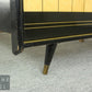 50er Retro Bett 200x200cm Vintage Doppelbett Gästebett Massivholz ohne Matratze