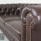 Neuwertiges Chesterfield Design Sofa 2 Sitzer Kunstleder Couch Armchair Englisch