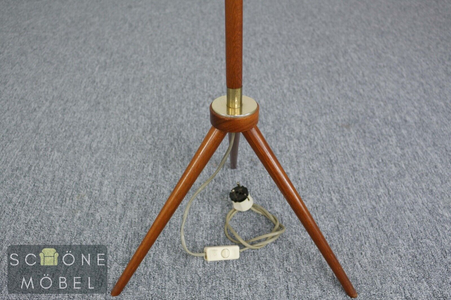 Hübsche Vintage Stehlampe Retro Lampenschirm Lampe E27 Fassung Schalter