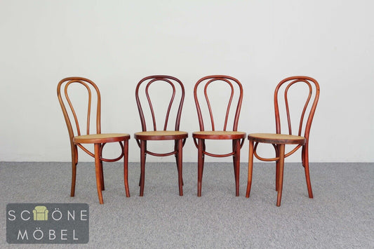 4x Hübsche Stühle Esszimmerstühle Geflecht Stuhl Dining Chairs
